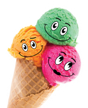 ice cream in the cup