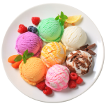 ice cream on dish